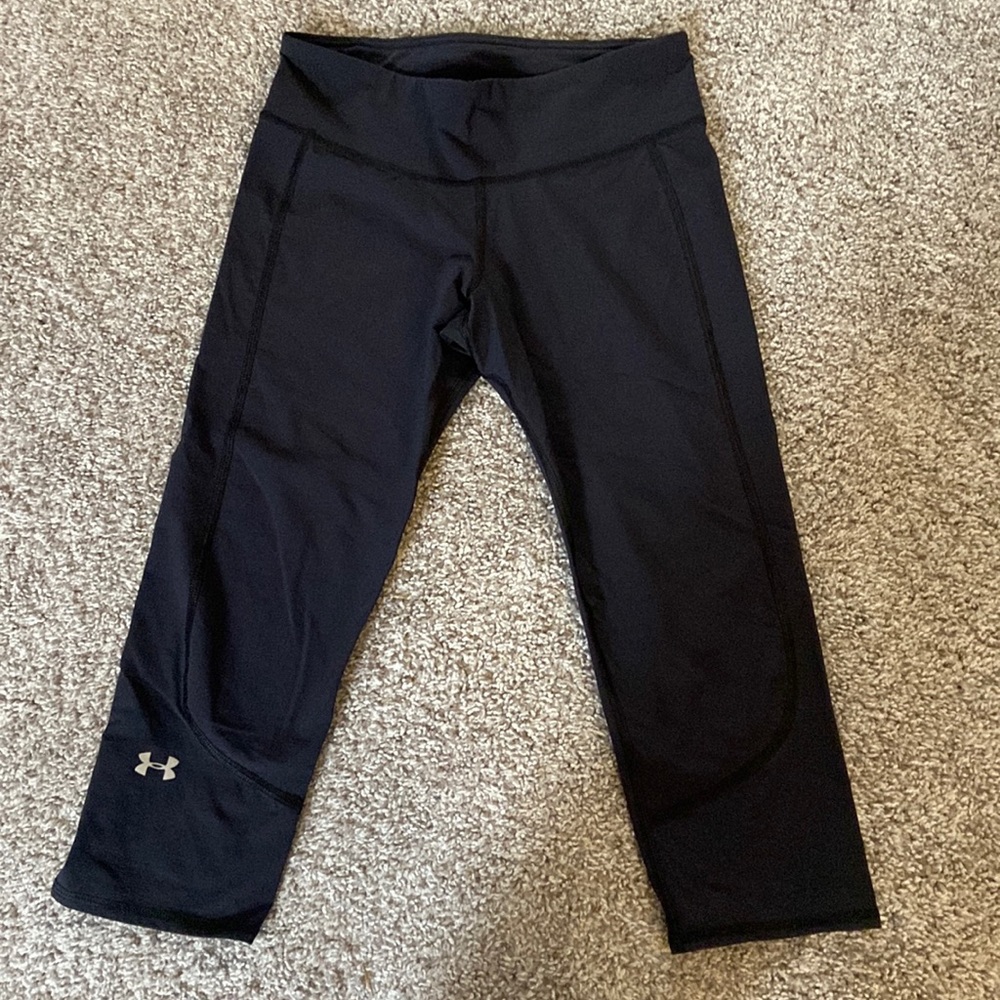 Women’s Under Armour Heat Gear Compression Crop Pants Size Small